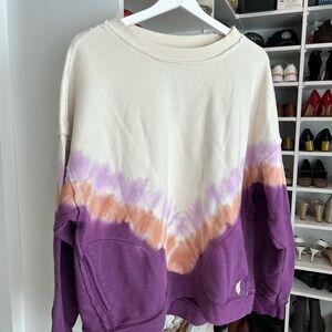 FP Movement by Free People Purple and Cream Sweatshirt